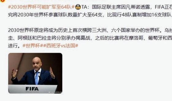 因凡蒂诺撤回美国城市世界杯资金承诺
