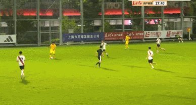 半场：U17国足0-0河床U17，金冠成抢点造险